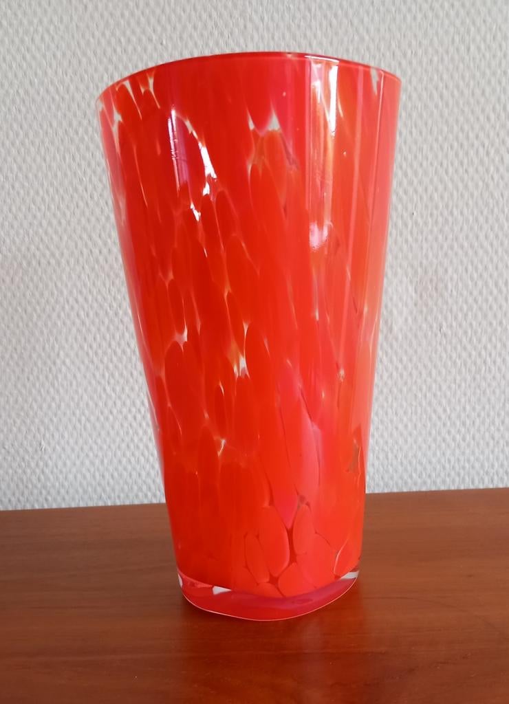 Ferm Living vaas Casca  rood, Overige kleuren, Nieuw, Ophalen of Verzenden, Glas