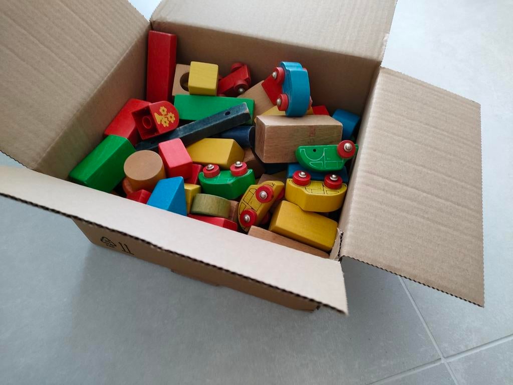 Houten gekleurde blokken, Ophalen, Gebruikt, Overige typen