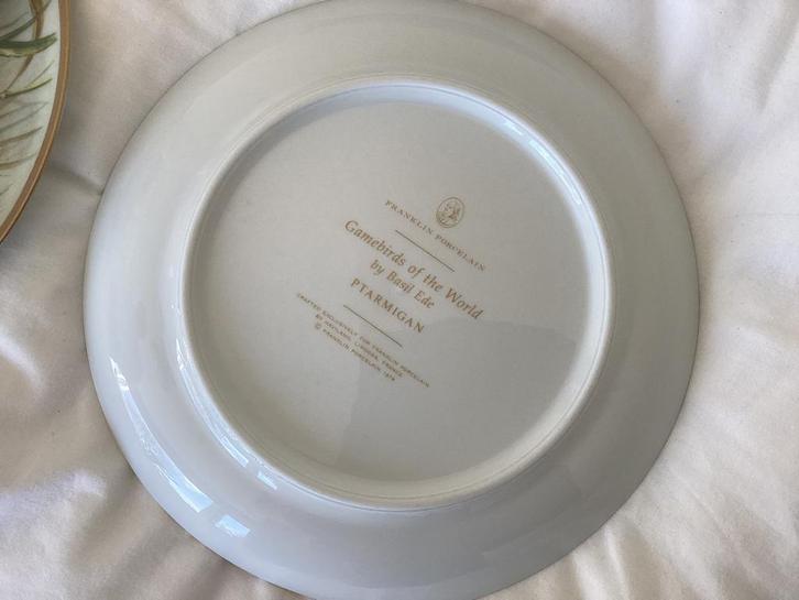 12 Prachtige Gamebirds of the World borden (1979) + boekje, Antiek en Kunst, Antiek | Servies los, Ophalen of Verzenden