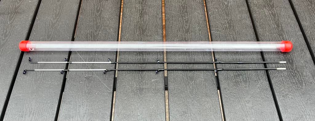 2x hengel top, feeder, witvis, topset, Watersport en Boten, Hengelsport | Witvissen, Ophalen of Verzenden, Zo goed als nieuw, Werphengel