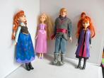 Frozen # Elsa, Anna 2x en Kristoff - 27 en 32 cm, Ophalen of Verzenden, Overige figuren, Zo goed als nieuw, Beeldje of Figuurtje