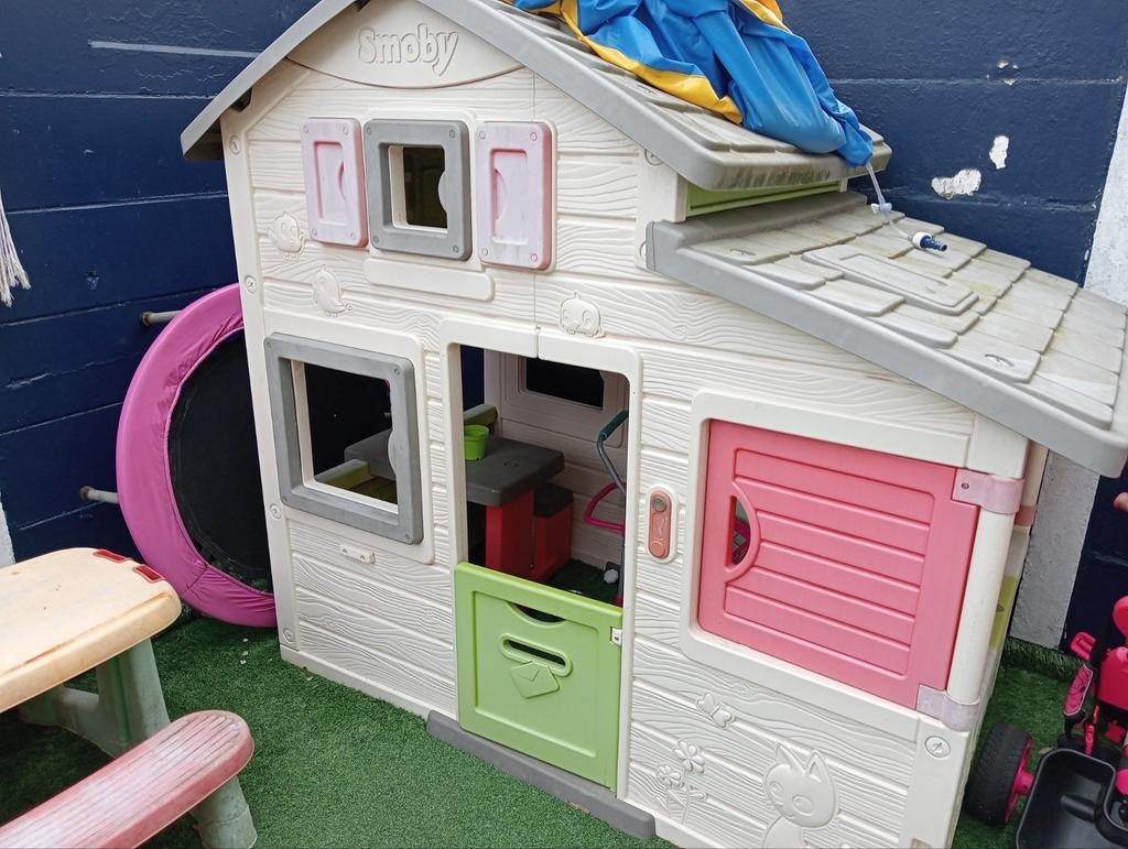 Smoby speelhuis, Kinderen en Baby's, Speelgoed | Buiten | Speelhuisjes, Ophalen, Gebruikt, Kunststof
