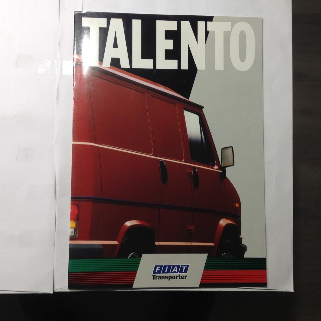 Fiat Talento folder Duits 20 blz 1990, Ophalen of Verzenden, Nieuw, Overige merken