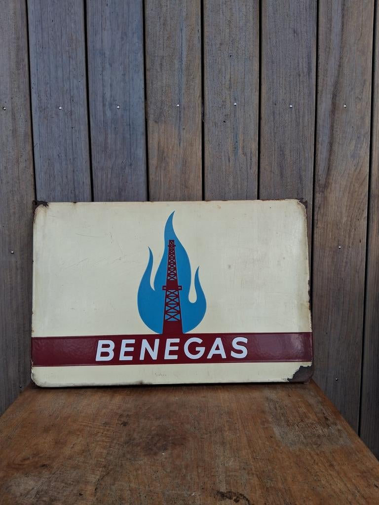 Antiek emaille reclamebord, Verzamelen, Merken en Reclamevoorwerpen, Ophalen of Verzenden, Gebruikt, Reclamebord