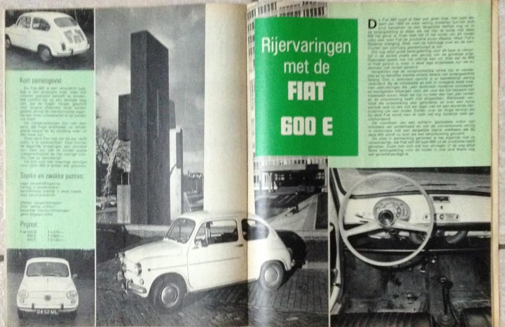 Fiat 600 test in Autokampioen 1971, Gelezen, Ophalen of Verzenden, Autokampioen, Overige merken