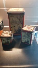 Set van 3 Vintage Niemeyer's Koffie en Thee Blikken, Verzamelen, Blikken, Ophalen of Verzenden
