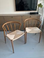 2x Woven Dining Chairs, Ophalen, Zo goed als nieuw, Twee