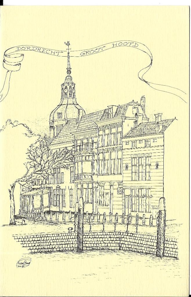 Ansichtkaart	Dordrecht	Groothoofd	Reinoud Jan Brandt, Verzenden, Ongelopen, Zuid-Holland