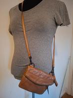Sarah Pacini leren crossbody tas camel cognac, Anneonline, Steenbergen, Bruin, Ophalen of Verzenden