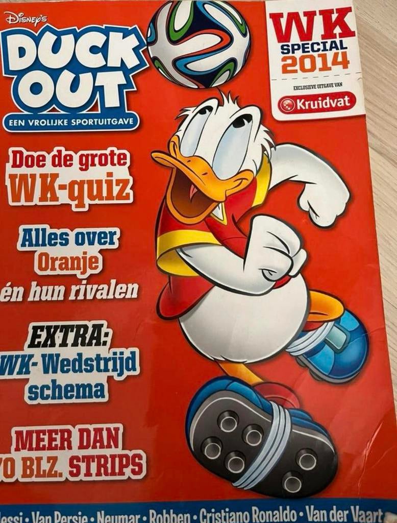 Walt Disney Studios – Duck out WK special 2014, Boeken, Stripboeken, Eén stripboek, Ophalen of Verzenden, Gelezen