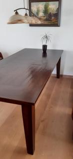 Koloniale eettafel, 2.50 lang 1.10 breed, 79 hoog, Huis en Inrichting, Tafels | Eettafels, Ophalen, Gebruikt, 100 tot 150 cm, Eikenhout