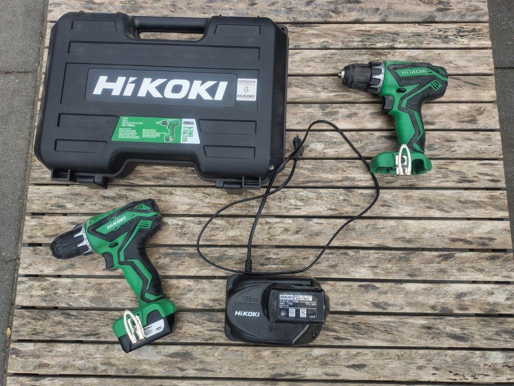 Hikoki Hitatchi DS10DAL Accu boor-schroefmachine 10,8v, Ophalen of Verzenden, Gebruikt, Boor- en Schroefmachine