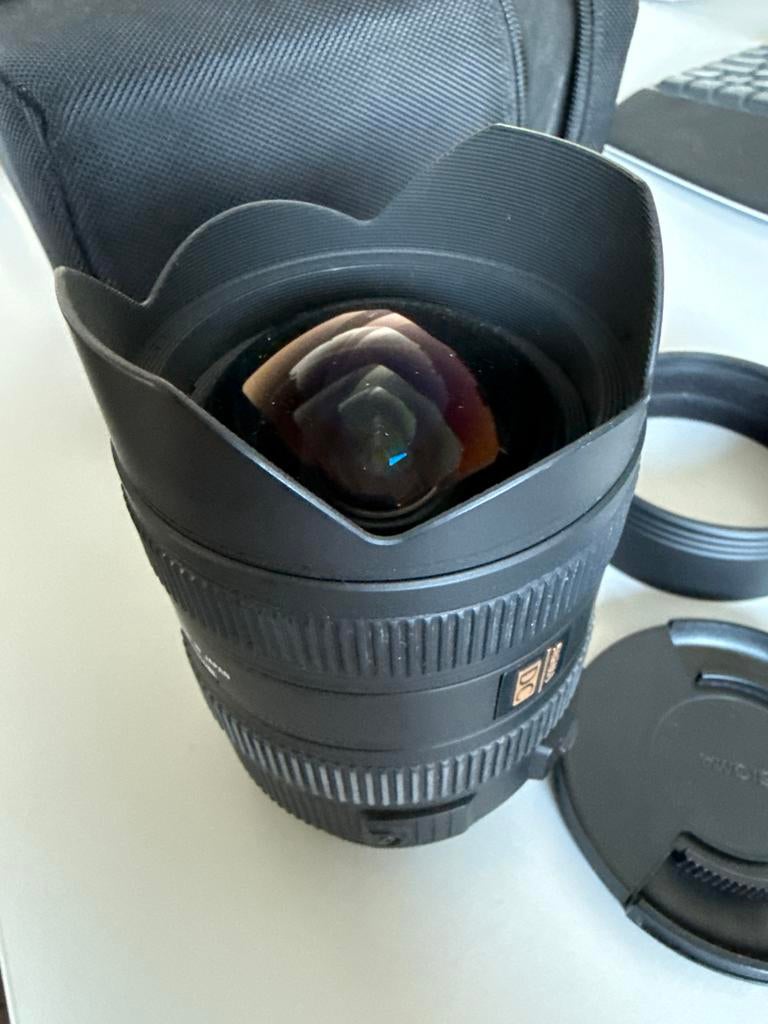 Sigma 8-16mm 1:4,5-5,6 HSM Groothoeklens, Audio, Tv en Foto, Fotografie | Lenzen en Objectieven, Ophalen of Verzenden, Zo goed als nieuw