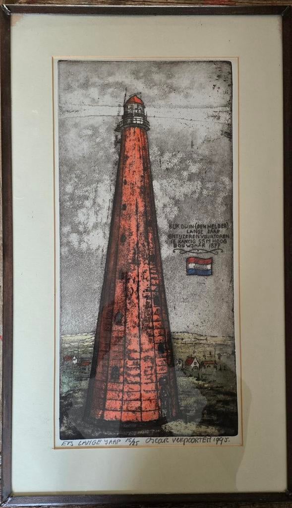 De Lange Jaap ets door Oscar Verpoorten, Ophalen