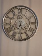 Wandklok van metaal. Zie foto's, Ophalen, Gebruikt, Wandklok