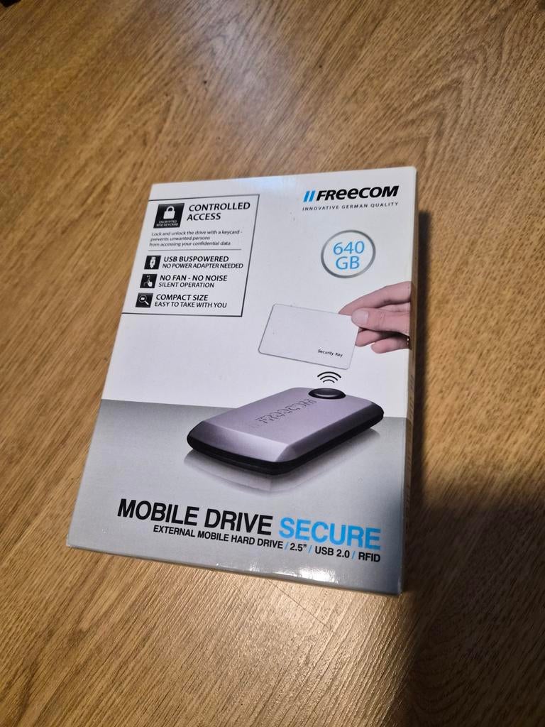 Freecom Mobile Drive Secure 640 GB, Computers en Software, Harde schijven, Ophalen of Verzenden