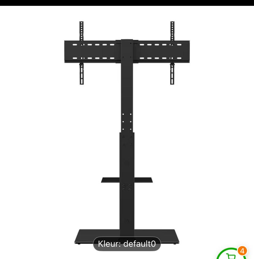 Verstelbare TV-vloerstandaard 32-65 inch, Ophalen of Verzenden, Gebruikt