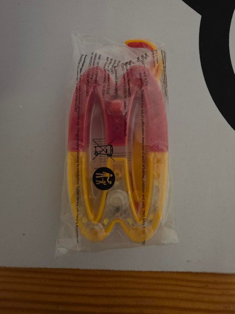 McDonald's Fietslampje - Limited Edition, Fietsen en Brommers, Fietsaccessoires | Fietsverlichting, Verlichtingsset, Nieuw, Batterij
