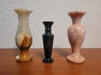 echt steen vaasje marmer onyx agaat vaas 3 voor 19 euro, Steen, Overige kleuren, Ophalen of Verzenden, Zo goed als nieuw