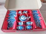 Speelgoed theeset, porselein wit/blauw, Ophalen of Verzenden, Zo goed als nieuw