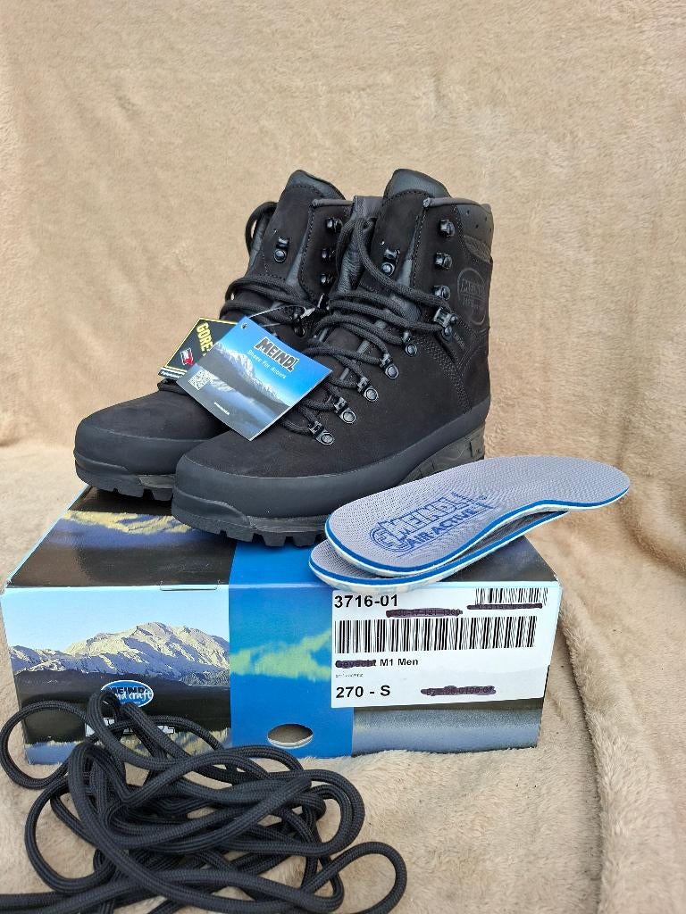 Meindl Island Pro M1 Bergschoenen, maat 42 Smal, Meindl, Zwart, Nieuw, Wandelschoenen