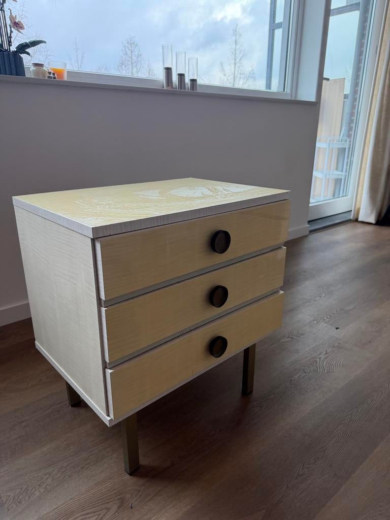 Vintage Ladekast l Nachtkast, Minder dan 45 cm, Ophalen of Verzenden, Zo goed als nieuw, Minder dan 55 cm