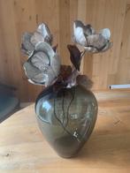 Kunstbloemen 3X groot in zilver (ZGAN), Ophalen of Verzenden, Zo goed als nieuw, Binnen