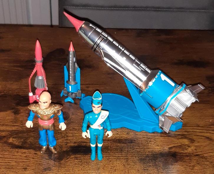Thunderbirds Speelgoedset: Raketten en Figuren, Kinderen en Baby's, Speelgoed | Actiefiguren, Ophalen of Verzenden