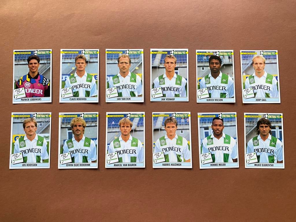 Panini voetbal'92 FC Goningen team seizoen 1991-92, Verzamelen, Ophalen of Verzenden, Zo goed als nieuw, Poster, Plaatje of Sticker