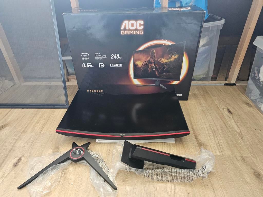 AOC Gaming monitor C32G2ZE, Computers en Software, Monitoren, HDMI, 3 tot 5 ms, VA, Nieuw