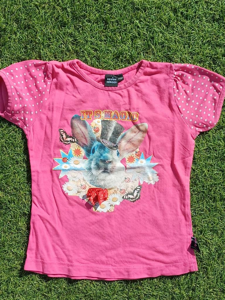 Shirtje de kunstboer maat 98, Gebruikt, Meisje, De kunstboer, Ophalen of Verzenden