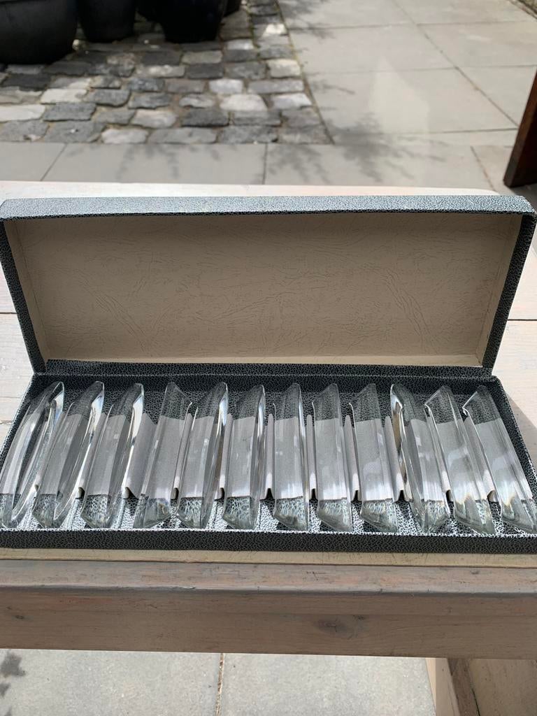 12 vintage messenleggers in originele doos, Ophalen of Verzenden