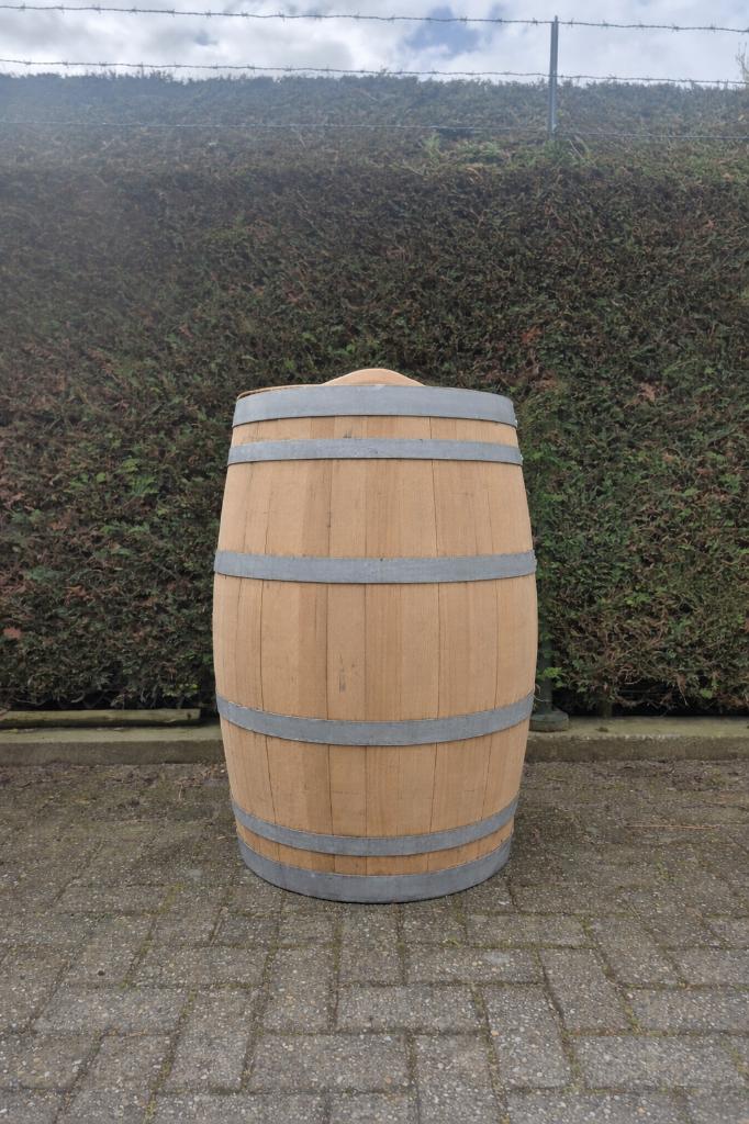 eikenhouten regenton (blank) met los deksel, Ophalen, 150 liter of meer, Ss, Zo goed als nieuw