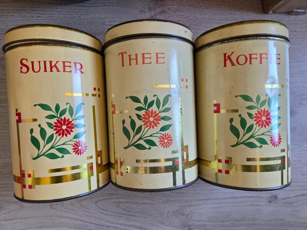 3 antieke blikken, Ophalen of Verzenden, Gebruikt, Overige