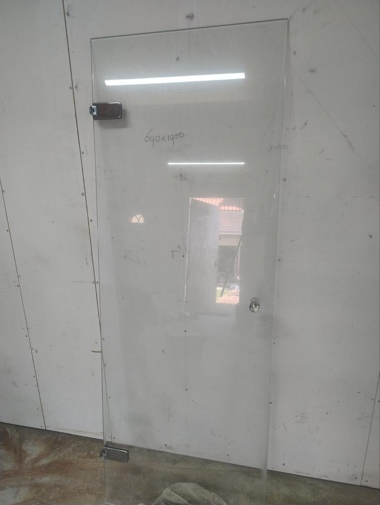 Glazen binnendeur 69x190 cm met beslag, Doe-het-zelf en Verbouw, Deuren en Horren, Minder dan 80 cm, Binnendeur, Minder dan 200 cm