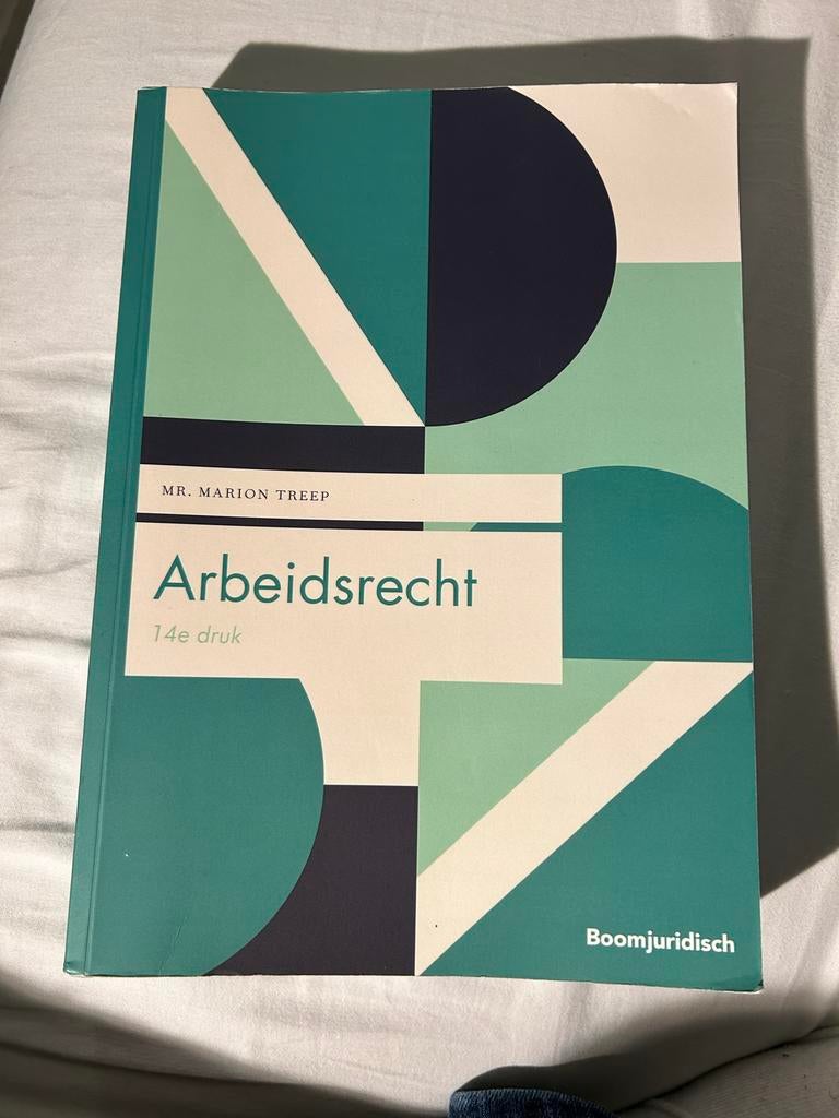 Arbeidsrecht 14e druk - Marion Treep, Boeken, Ophalen of Verzenden, Gamma, Gelezen, HBO