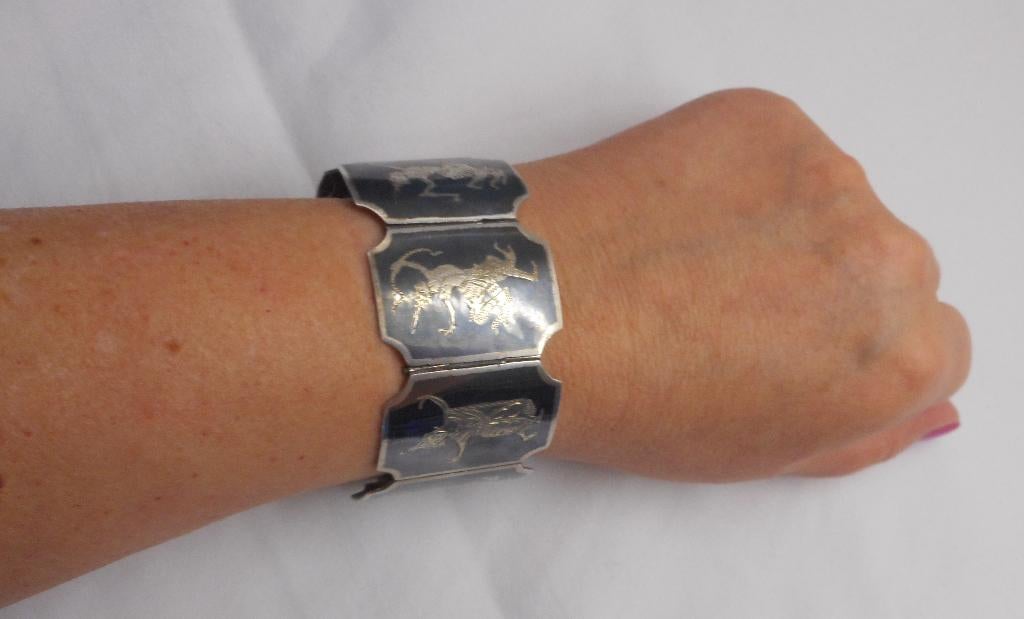 Zilveren antieke royale armband nr.1057