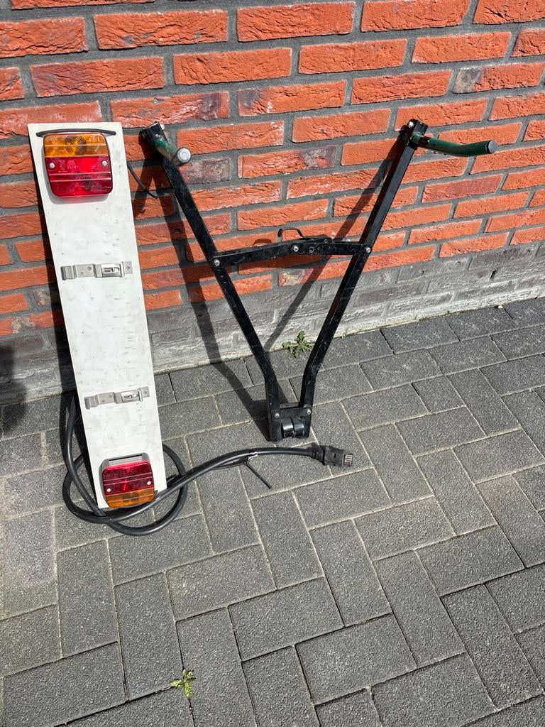 Fietsdrager met lichtbalk, Ophalen, Gebruikt, Trekhaakdrager