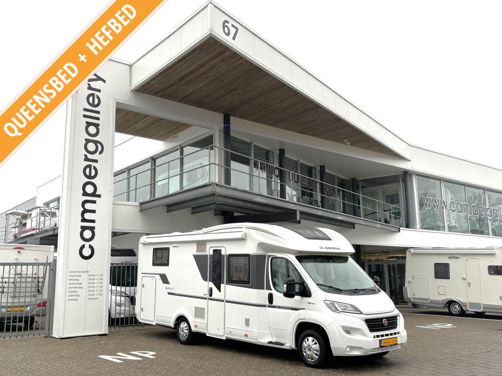 Adria Matrix Plus 670 DC QUEENSBED + HEFBED + FACE TO FACE, Fiat, 7 tot 8 meter, Bedrijf, Adria