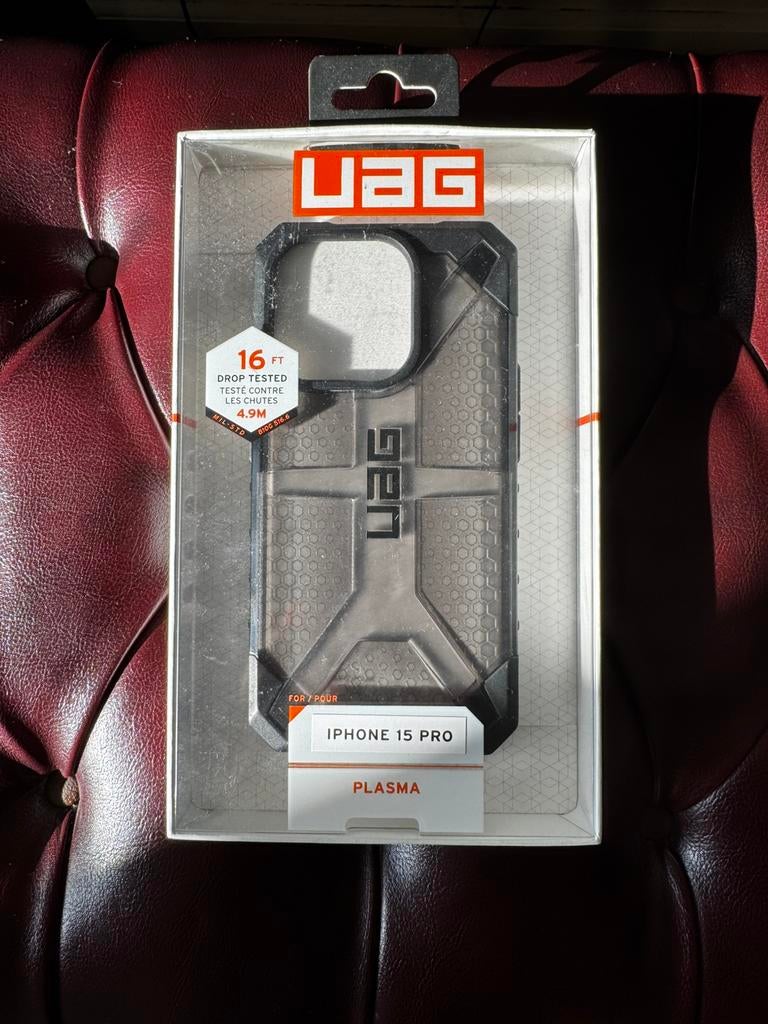 Hoesje iPhone 15 Pro - UAG Plasma, Ophalen of Verzenden, Gebruikt, IPhone 14 Pro, Hoesje of Tasje