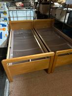 2 eenpersoons bedden met Auping spiralen, Ophalen, Gebruikt, 90 cm, Eenpersoons