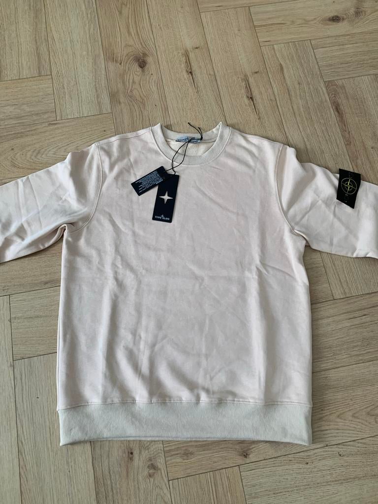 Stone Island Crème Sweatshirt - Nieuw met labels, Kleding | Heren, Ophalen of Verzenden, Nieuw, Maat 48/50 (M), Beige