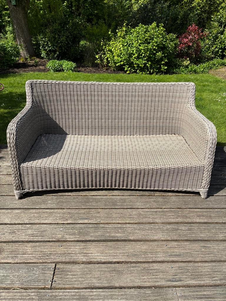 Onderhoudsvrij 2 zits Avanti tuinbank+ tafel, Ophalen, Gebruikt, Rotan