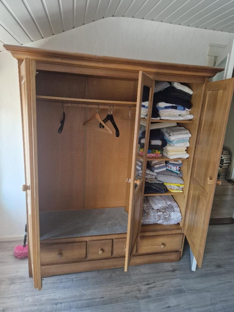 Hang- legkast, Gebruikt, 100 tot 150 cm, Eikenhout, 150 tot 200 cm