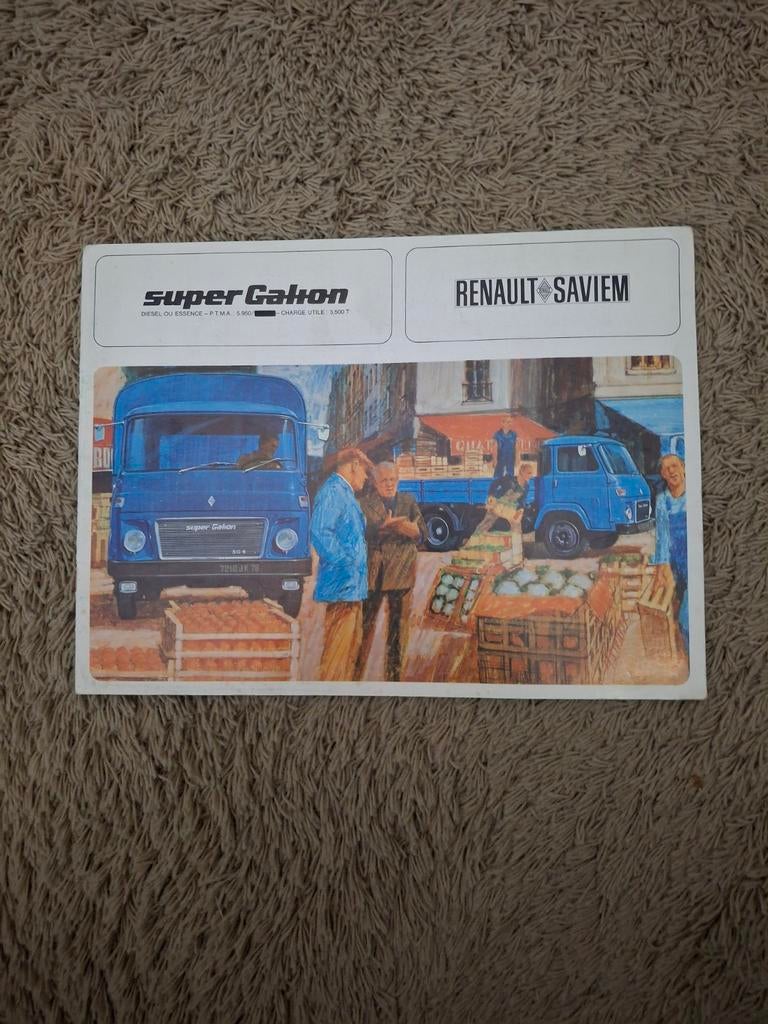 Autofolder Renault- Saviem Super Galion, Verzenden, Renault