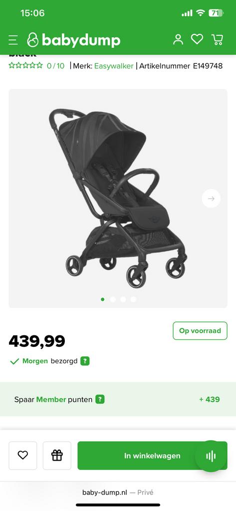 Mooie buggy, Ophalen of Verzenden, Zo goed als nieuw