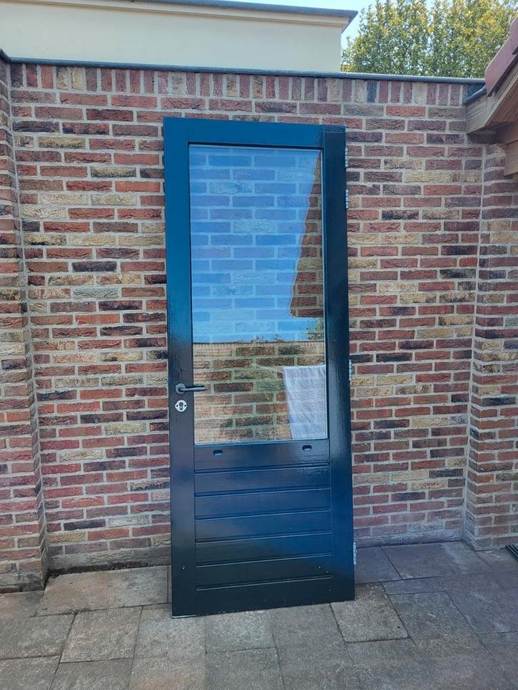 Hardhouten deur | Buitendeur | Schuurdeur | Achterdeur |Deur, Doe-het-zelf en Verbouw, Deuren en Horren, Gebruikt, Buitendeur