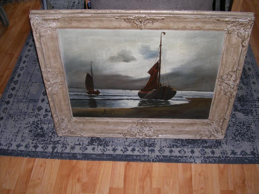 Een groot en nog mooie schilderij van T. Selhorst., Ophalen