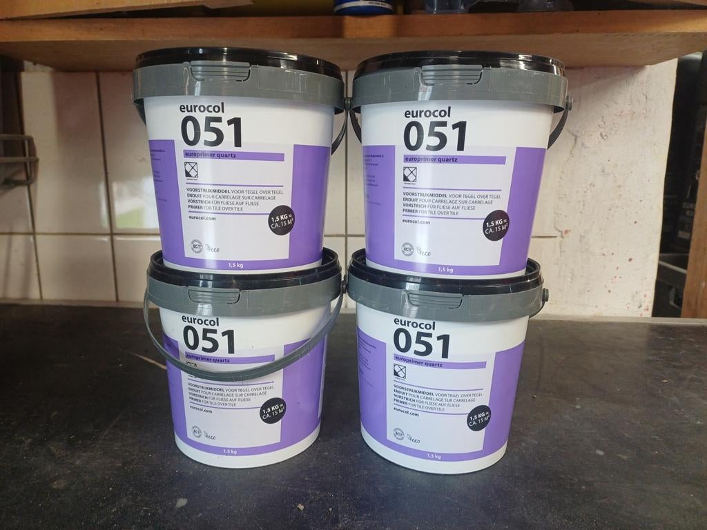 Eurocol 051 Egaline en Eurocol 717 Voegmiddel, Ophalen, Overige typen, Nieuw, Minder dan 20 cm