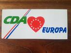 Politieke sticker CDA loves Europa, Ophalen of Verzenden, Zo goed als nieuw